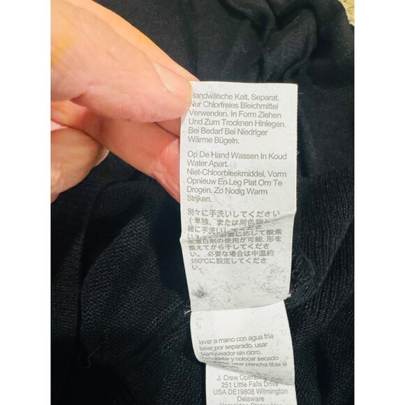 J.Crew 100% Linen Asymmetrical Linen Long Sleeve Lightweight Open Knit Sweater S - Picture 6 of 8